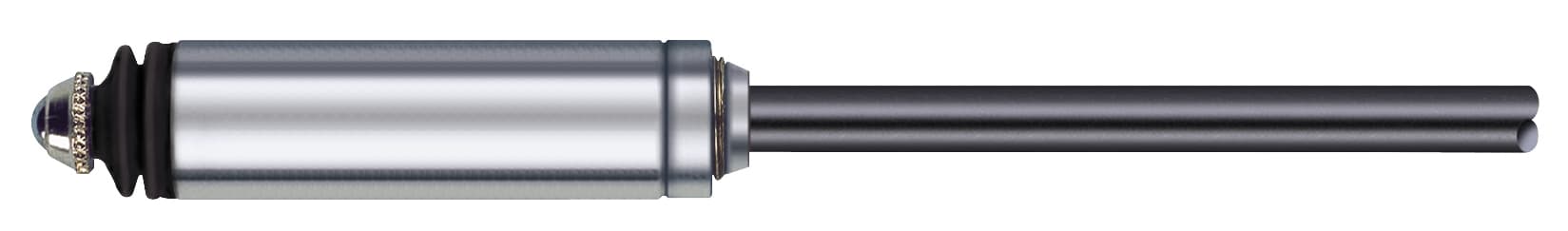 Unbranded miniature probe, ± 0,5 mm, 1,25 mm bolt travel, axial cable