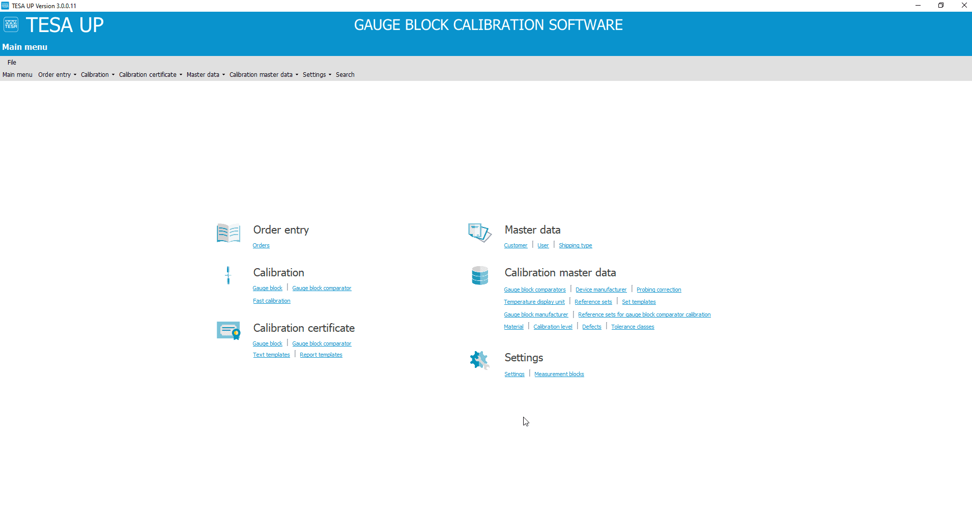 Software for gauge block comparators