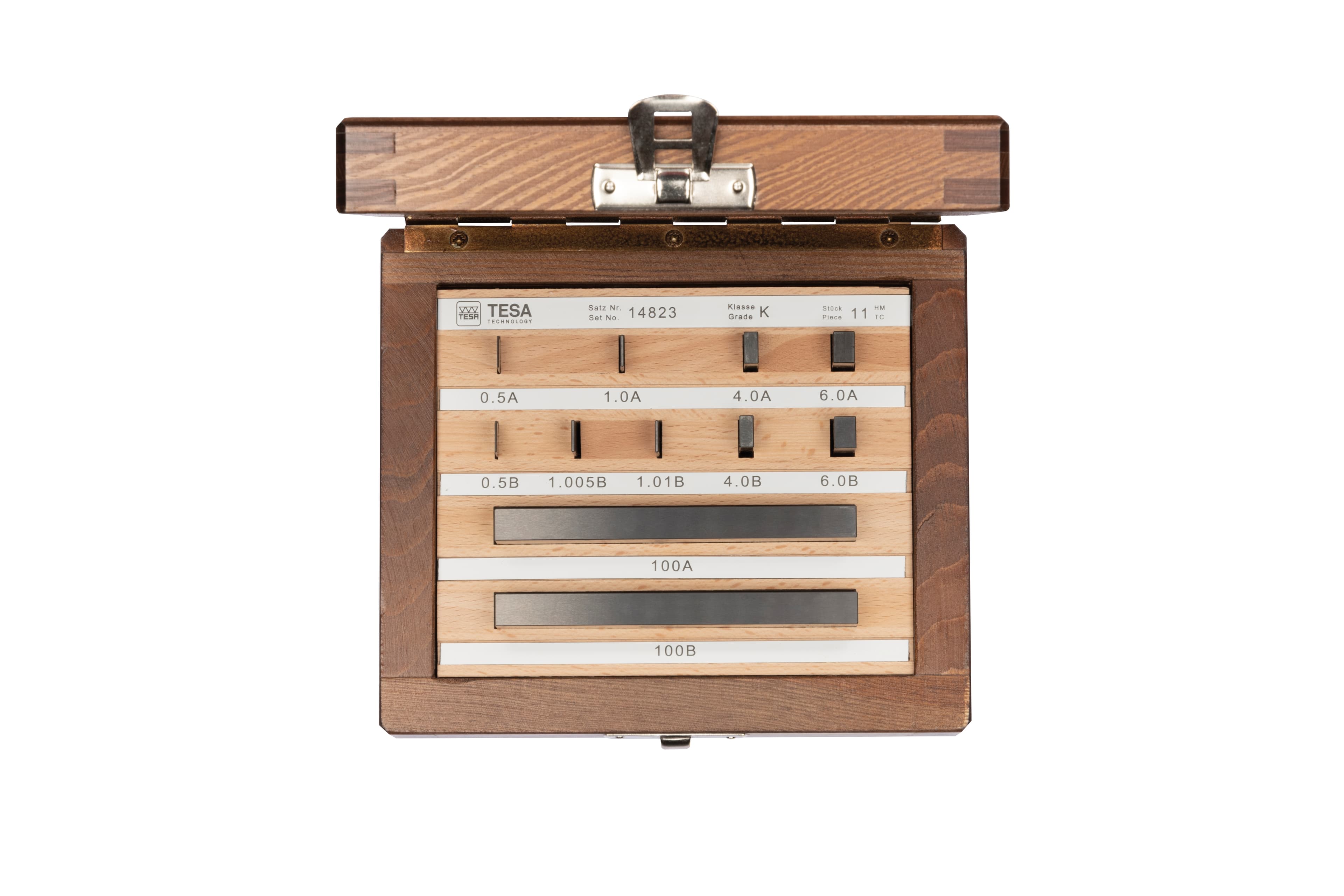 Set of gauge blocks for the calibration of UPC/UPD comparators